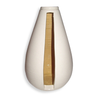 Бяла декоративна керамична ваза